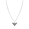 925 Silver Oxidized Eagle Pendant Necklace for Men and Boys