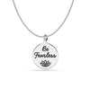925 Sterling Silver Be Fearless Necklace for Women Girls