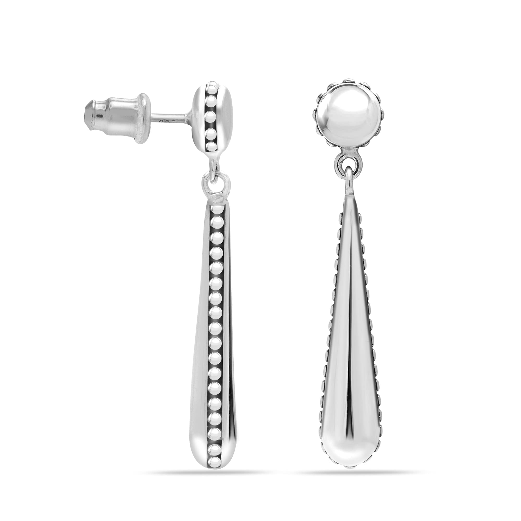 Silver Drop Earrings