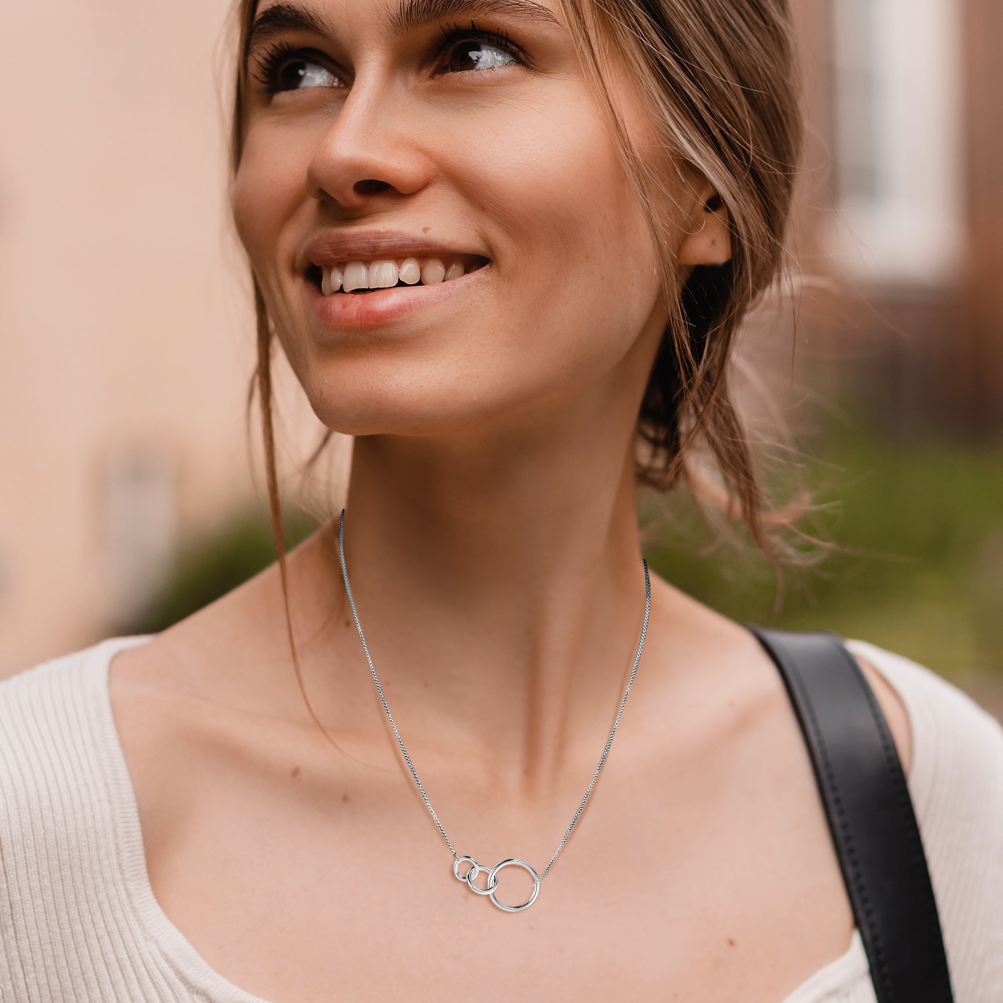 925 Sterling Silver Circle of Life Chain Necklace for Women Teen