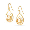 925 Sterling Silver Gold Plated Freshwater Pearl Drop Dangling Earring for Women and Teen