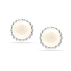 925 Sterling Silver Antique Simulated Pearl Stud Earring for Women and Teen