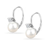 925 Sterling Silver Leverback Pearl Earring for Women