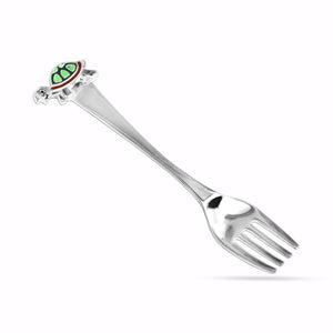 Silver Style 990 Fine Silver Tortoise Feeding Spoon for Kids Baby by ACPL 