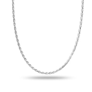 LeCalla Links 925 Sterling Silver 20 Inches  Italian Rope-Chain Necklace for Women's 