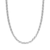 LeCalla Links 925 Sterling Silver 18 Inches Italian Cable Chain Necklace for Women's 