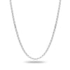 LeCalla Links 925 Sterling Silver 18 Inches Italian Rolo Belcher Link Chain Necklace for Women's 
