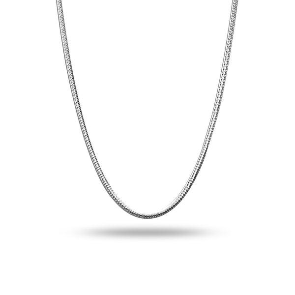 LeCalla Links 925 Sterling Silver 18 Inches Italian Snake Chain Necklace for Women's 