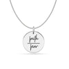 925 Sterling Silver Faith Over Fear Necklace for Women Teen, Gift for Best Friends, Gift for Her, Gift for Him