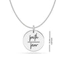 925 Sterling Silver Faith Over Fear Necklace for Women Teen, Gift for Best Friends, Gift for Her, Gift for Him
