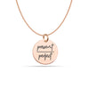 925 Sterling Silver Rose Gold Present Over Perfect Necklace for Women & Girls