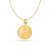 925 Sterling Silver Gold-Plated Balance Necklace for Women Girls
