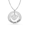 925 Sterling Silver Heart Family Tree Necklace for Women Teen