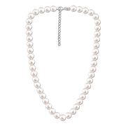 925 Sterling Silver Pearl Necklace for Women 18 Inches With Chain