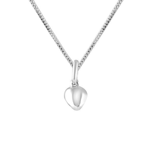 925 Sterling Silver Heart Necklace for Girls and Women