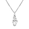 925 Sterling Silver CZ Peacock Necklace for Girls and Women
