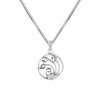 925 Sterling Silver CZ Peacock Loop Necklace for Girls and Women