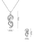 925 Sterling Silver Studded Necklace Set for Women