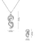 925 Sterling Silver Studded Necklace Set for Women