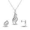 925 Sterling Silver Studded Necklace Set for Women