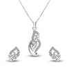 925 Sterling Silver Studded Necklace Set for Women