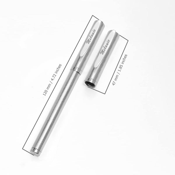 Personalised Customised 990 Silver Classy Ballpoint Pen Gift for Business Office Students Teachers
