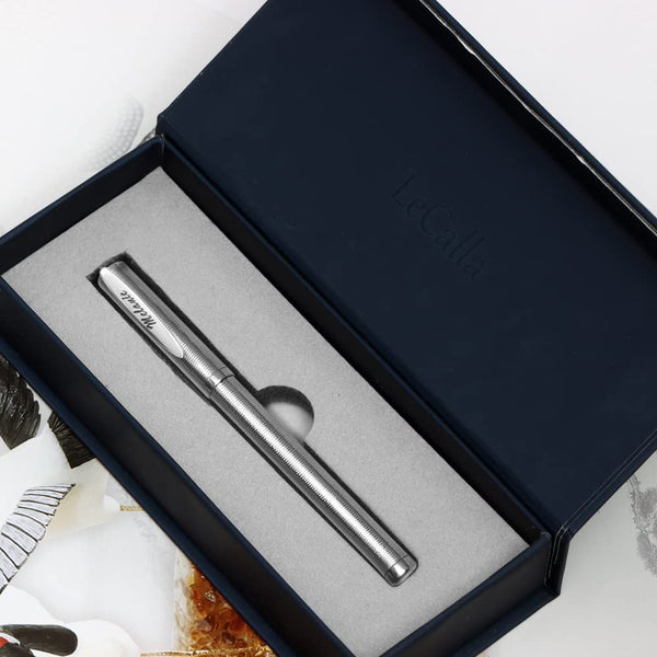 Personalised Customised 990 Silver Classy Ballpoint Pen Gift for Business Office Students Teachers