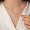 925 Sterling Silver Heart Pendant Necklace for Teen Women